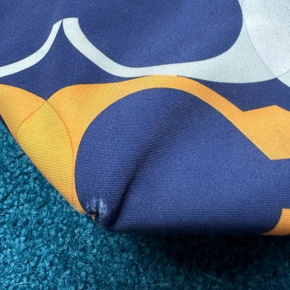 Authentic Coach Signature Stripe Tote, Gently Worn, Linear C Patterned Exterior - Picture 12 of 13